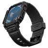 Etui z paskiem Spigen Rugged Armor Pro do Apple Watch 10 / 11 (42 mm) – Czarny Matowy (Matte Black)